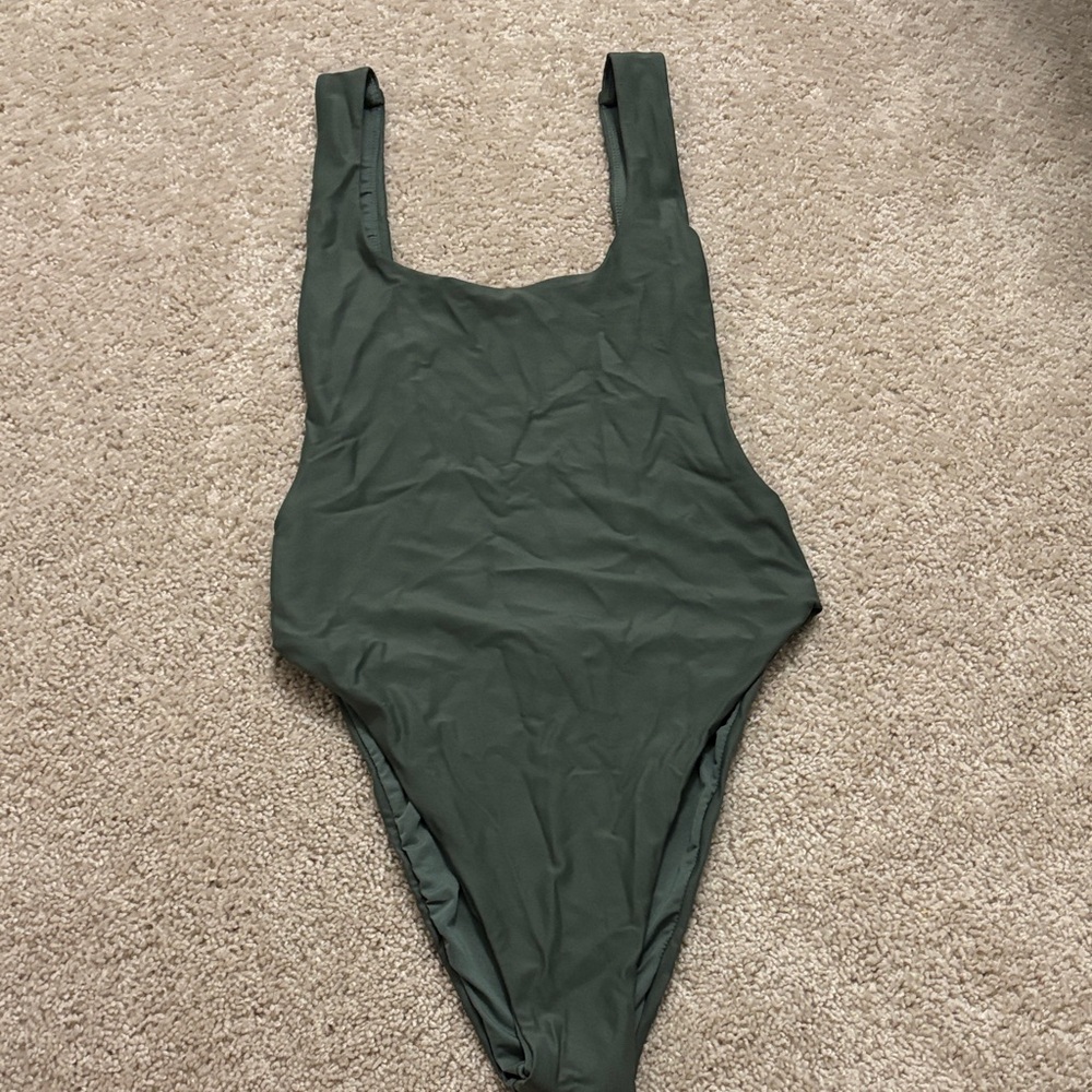 Aerie Olive Green Women Swim One Piece